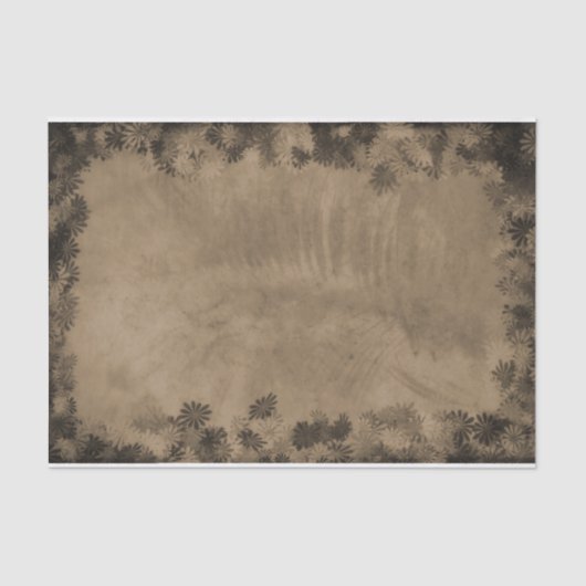 テクスチャヴィンテージセ素朴ピアフローラグランジデザイン 薄葉紙 (正面)