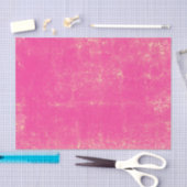 テクスチャヴィンテージホットピンクシックなデカップパターン 薄葉紙 (クラフト)