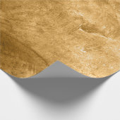 テクスチャヴィンテージ素朴金ゴールド茶パタグランジーン ラッピングペーパー (角)