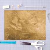 テクスチャヴィンテージ素朴金ゴールド茶パタグランジーン 薄葉紙 (クラフト)