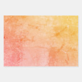 テクスチャヴィンテージ赤面ピンク金ゴールド分離パターン ラッピングペーパーシート (正面)