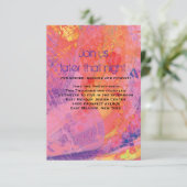 テクスチャースターズピンクバルミツワー披露宴カード 招待状 (スタンド正面)