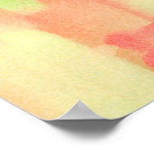 テクスチャーソフトパステル抽象芸術水絵画色 ポスター (角)