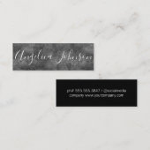 テクスチャードグレー スキニー名刺 (正面/裏面)