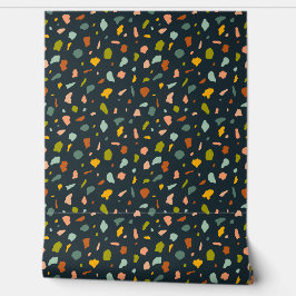 テクスチャードストーンテラゾスペックルス – 海軍 壁紙