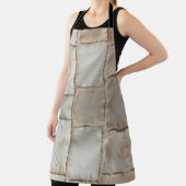 テクスチャードハンドメイド紙フラットレイ エプロン (インサイチュ)