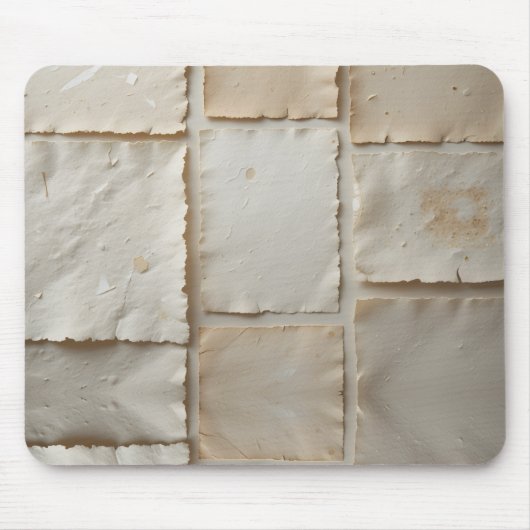 テクスチャードハンドメイド紙フラットレイ マウスパッド (正面)