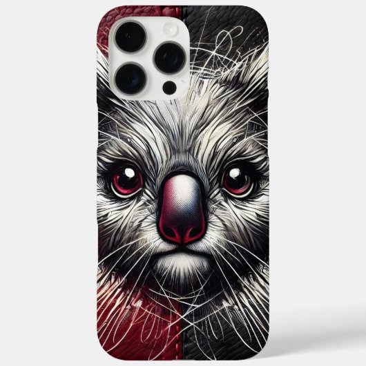 テクスチャードバックのクオッカアート Case-Mate iPhoneケース (裏面)