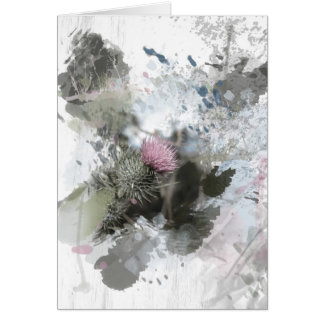 テクスチャードバックグラウンドのアザミ