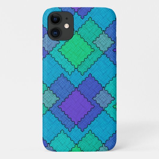 テクスチャードパッチの多色ストローク Case-Mate iPhoneケース (裏面)