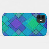 テクスチャードパッチの多色ストローク Case-Mate iPhoneケース (裏面(横))