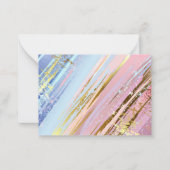 テクスチャードピンク背景 ノートカード (正面)