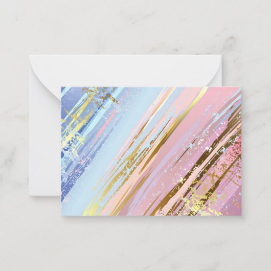 テクスチャードピンク背景 ノートカード (正面)