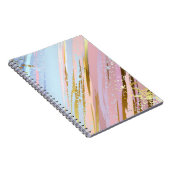 テクスチャードピンク背景 ノートブック (右側)