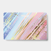 テクスチャードピンク背景 バッジ (裏面)