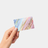 テクスチャードピンク背景 バッジ (手持ち)