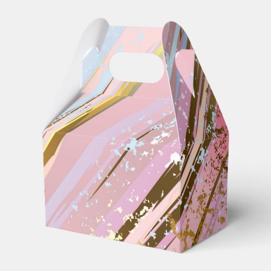 テクスチャードピンク背景 フェイバーボックス (正面サイド)