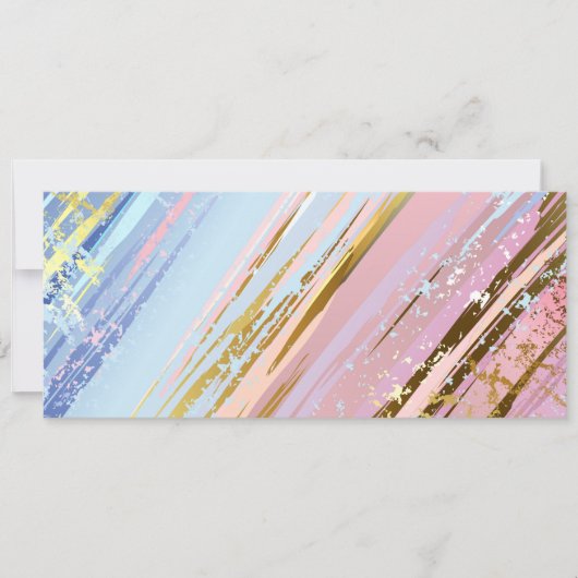 テクスチャードピンク背景 招待状 (正面)