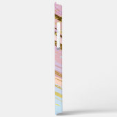 テクスチャードピンク背景 Case-Mate iPhoneケース (裏面 / 左)