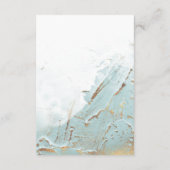 テクスチャードブルーゴールドの偽の箔の詳細 エンクロージャーカード (裏面)