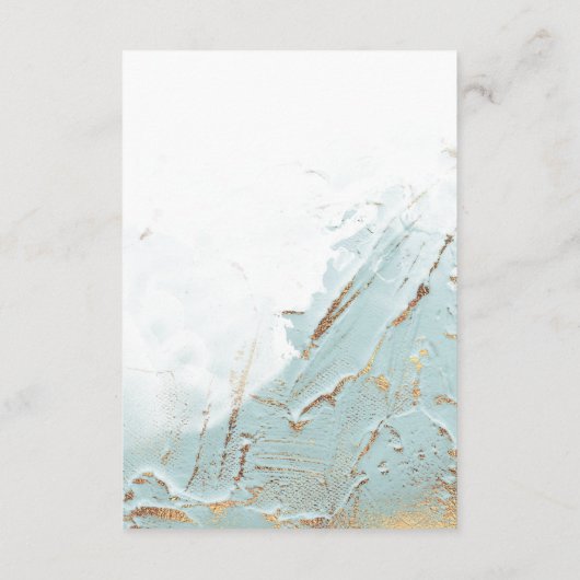 テクスチャードブルーゴールドの偽の箔の詳細 エンクロージャーカード (裏面)