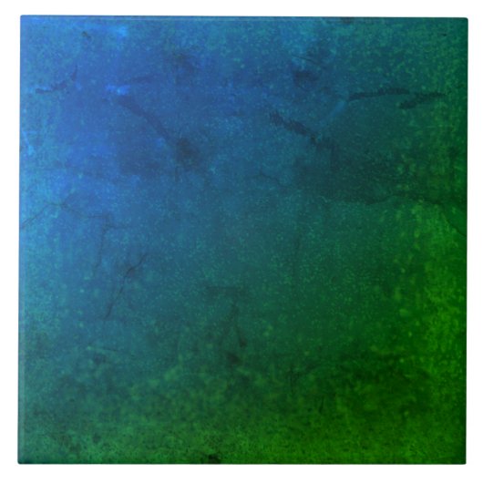 テクスチャードミッドナイトブルーとグリーンのセラミックタイル タイル (正面)