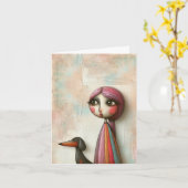 テクスチャードモダントライバルアートAny大事な行事 カード (黄色い花)