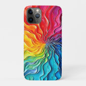 テクスチャードレインボースワールアート Case-Mate iPhoneケース (裏)
