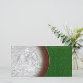 テクスチャードレッド&グリーンホリデイテンプレート シーズンカード (スタンド正面)