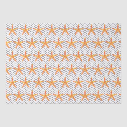 テクスチャード波ヒトデ模様 薄葉紙 (正面)