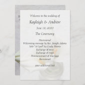 テクスチャード背景のカラーコピー wedding 招待状 (正面/裏面)