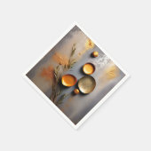 テクスチャード銅とメタル スタンダードカクテルナプキン (角)