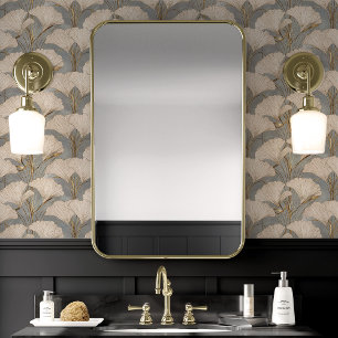 テクスチャード離れブルーのゴールデンイチョウ 壁紙