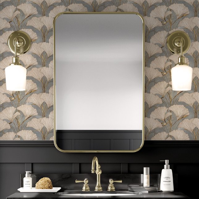 テクスチャード離れブルーのゴールデンイチョウ 壁紙 (クリエイターアップロード済み)