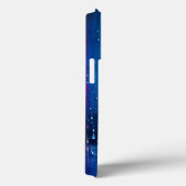 テクスチャード青オレンジ色の緑の虹のパターン Case-Mate iPhoneケース (裏面 / 右)