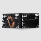 テクスチャード ゲストブック フォト フォイル ゲストブック ブラック (全面)