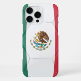 テクスチャード・メキシコ旗サッカーボール グラフィック iPhone 16 PRO MAXケース
