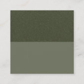 テクスチャード モス グリーン プロモ 挿入カード - カスタマイズ 割引カード (正面)