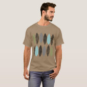 テクスチャード・リーフ 01 Tシャツ (正面フル)