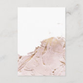 テクスチャード ローズゴールド フォックス フォイル 詳細 エンクロージャーカード (裏面)