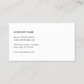 テクスチャーユニークブルーモノグラムファイナンシャルコンサルタント 名刺 (裏面)