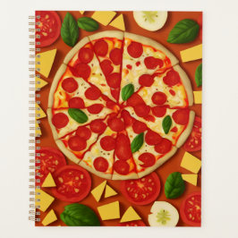 テクスチャー抽象芸術クールフードトマト プランナー手帳