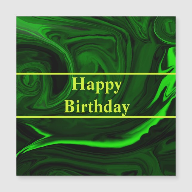 テクスチャー緑マラカイトパーソナライズされた石 (正面)