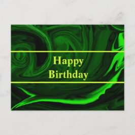 テクスチャー緑マラカイトパーソナライズされた石 ポストカード