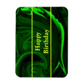 テクスチャー緑マラカイトパーソナライズされた石 マグネット (縦)