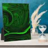 テクスチャー緑色マラキサイト フォトプラーク (側面)