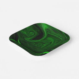 テクスチャー緑色マラキサイト ペーパープレート