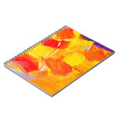 テクスチャー・オイル・ペインティング絵画・フルーツ・カラフル・フローラ ノートブック (左側)