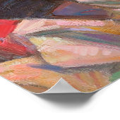 テクスチャー,油絵,アート,ジャズ,ブルース,伝統 ポスター (角)