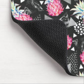 テクスチャ三角形パイナップルパターン マウスパッド (コーナー)